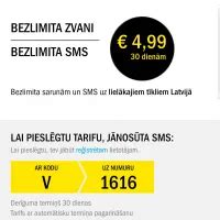 tele2 tarifu saraksts